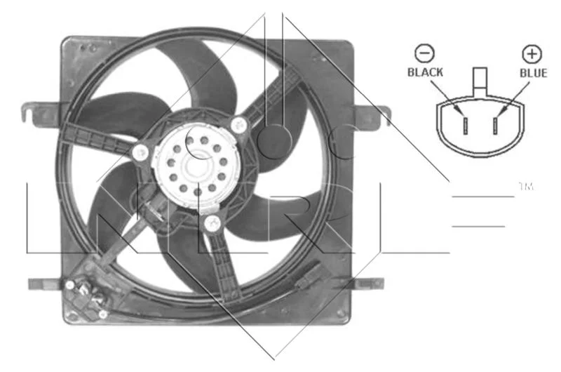 Ventilator, hlajenje motorja NRF 47037