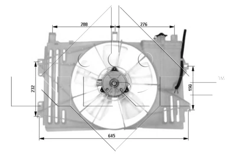 Fan, engine cooling NRF 47053