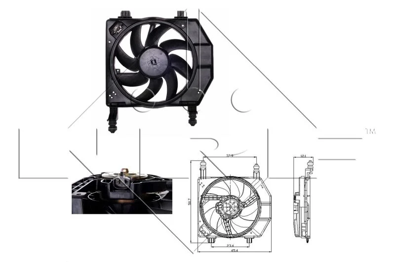 Ventilator, hlajenje motorja NRF 47077