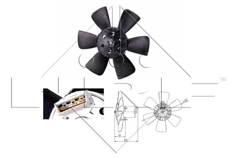 Fan, engine cooling NRF 47391