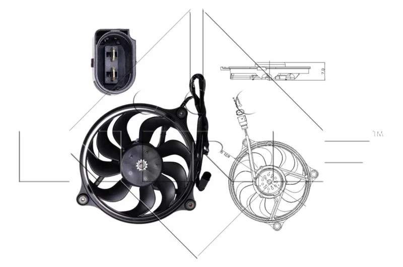 Fan, engine cooling NRF 47699