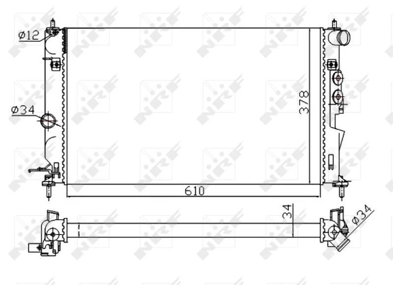Hladilnik, hlajenje motorja NRF 50563A