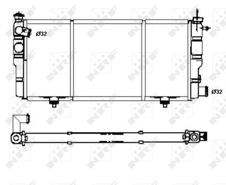 Radiator, engine cooling NRF 507120