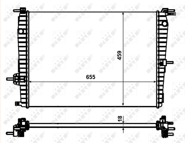 Hladilnik, hlajenje motorja NRF 53011