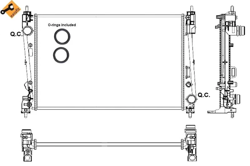 Hladilnik, hlajenje motorja NRF 53017