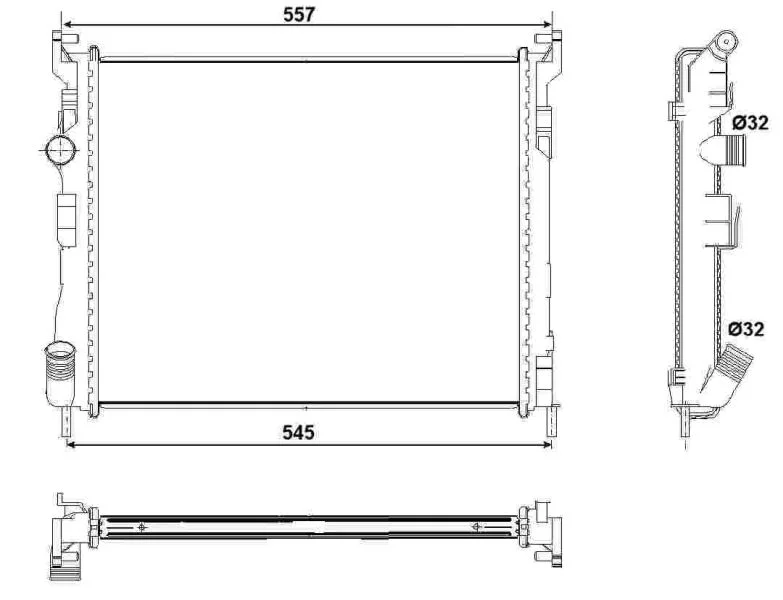 Hladilnik, hlajenje motorja NRF 53032