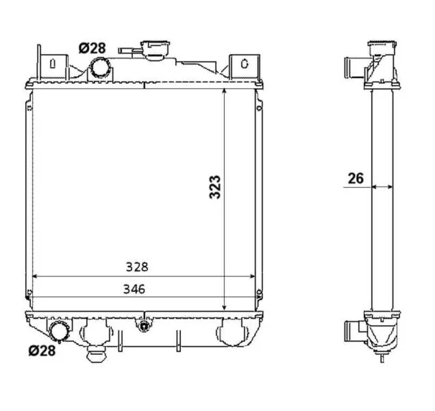 Hladilnik, hlajenje motorja NRF 53881