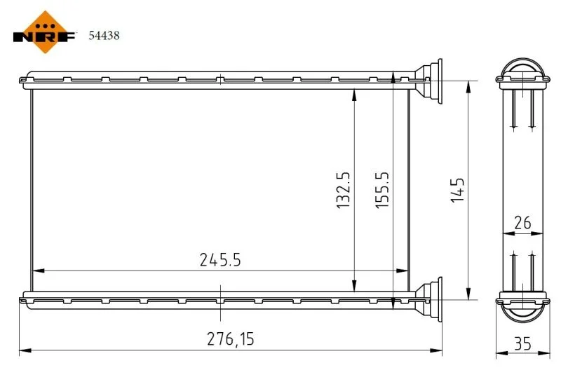 Izmenjevalnik toplote, notranje ogrevanje NRF 54438