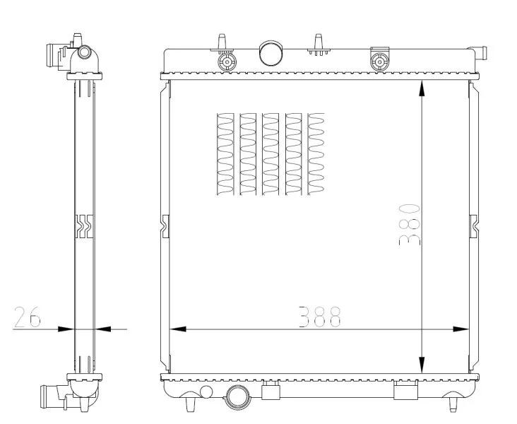 Hladilnik, hlajenje motorja NRF 550016
