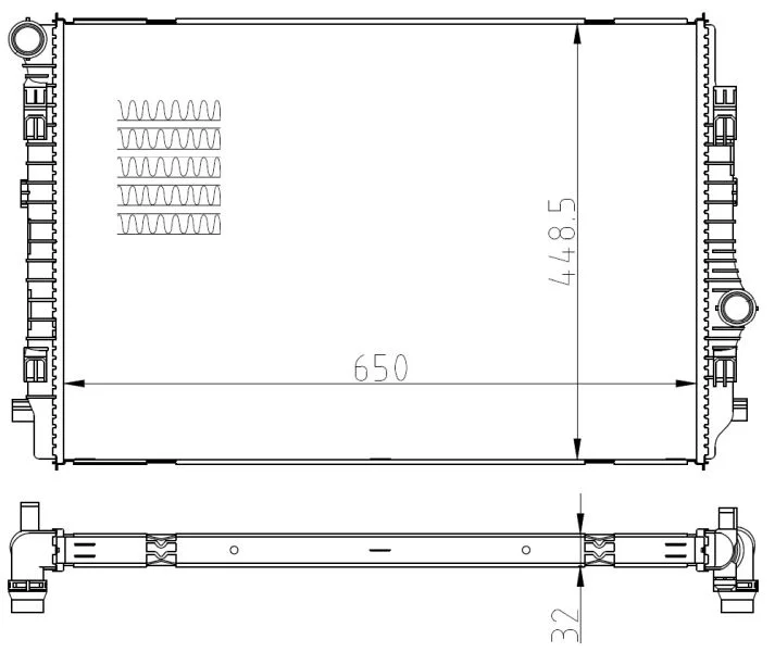 Hladilnik, hlajenje motorja NRF 550081