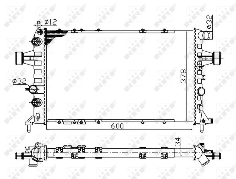 Hladilnik, hlajenje motorja NRF 58178A