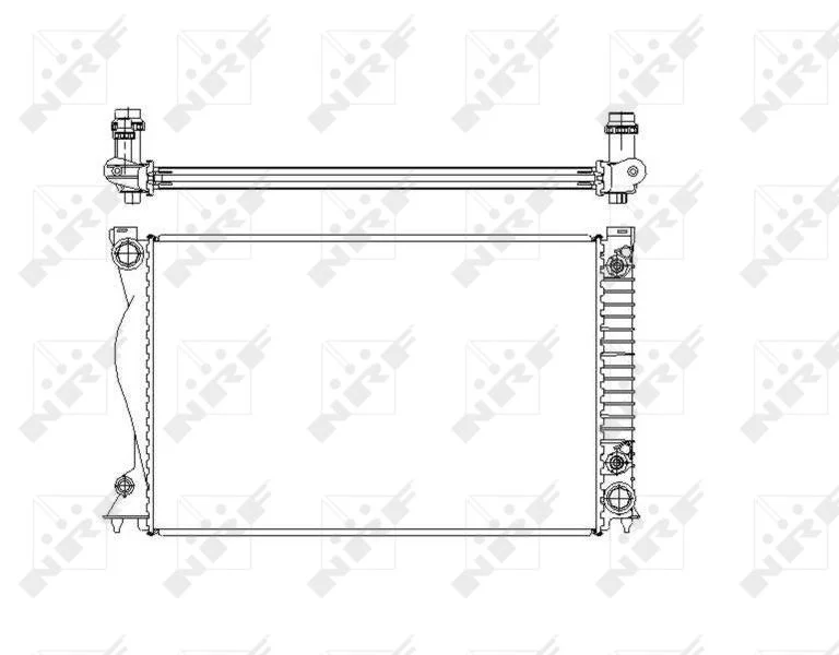 Radiator, engine cooling NRF 58220
