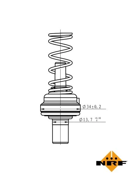 Thermostat, coolant NRF 725085