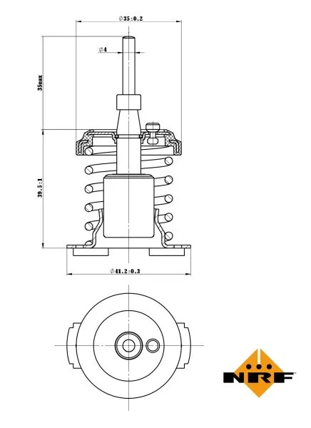 Thermostat, coolant NRF 725093