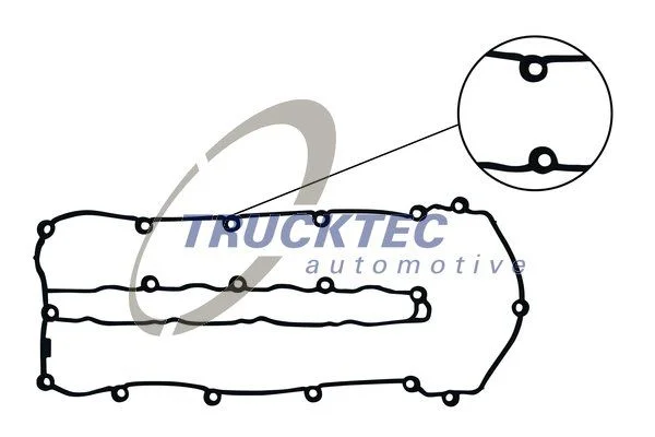 Gasket, cylinder head cover TRUCKTEC AUTOMOTIVE 02.10.029