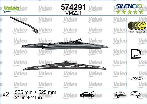 Rezilo brisalcev VALEO 574291