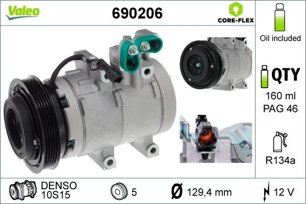 Kompresor, klimatska naprava VALEO 690206