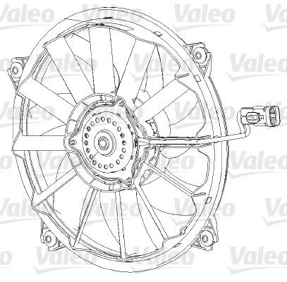 Ventilator, hlajenje motorja VALEO 696091