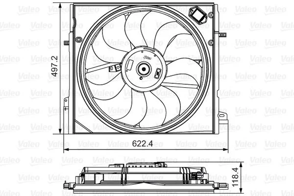 Ventilator, hlajenje motorja VALEO 698582