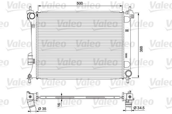 Hladilnik, hlajenje motorja VALEO 701729