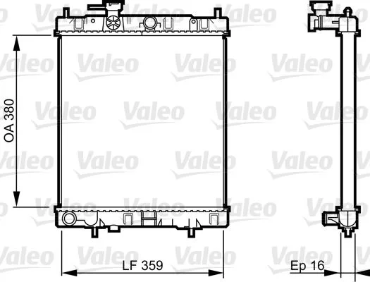 Hladilnik, hlajenje motorja VALEO 731287