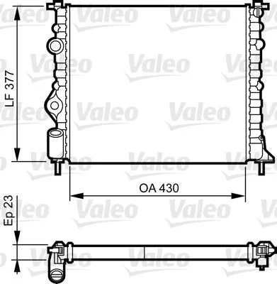Hladilnik, hlajenje motorja VALEO 731378