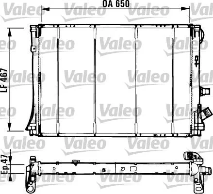 Hladilnik, hlajenje motorja VALEO 731529