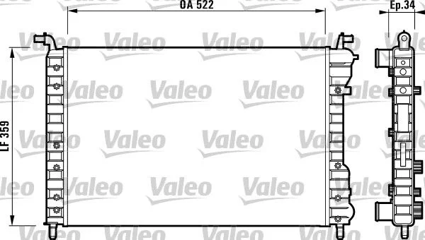 Hladilnik, hlajenje motorja VALEO 732006
