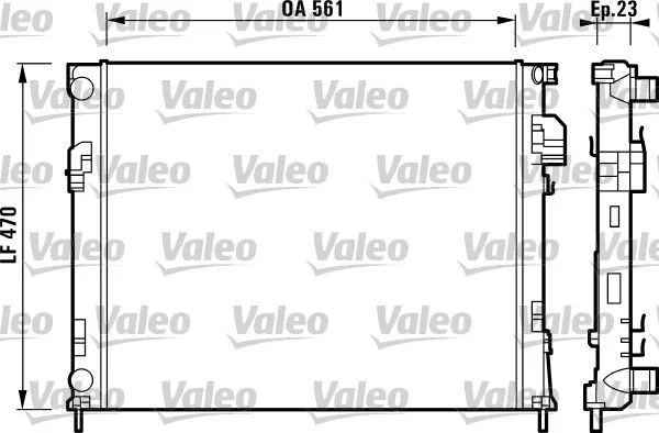 Hladilnik, hlajenje motorja VALEO 732853