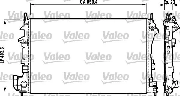 Hladilnik, hlajenje motorja VALEO 732879