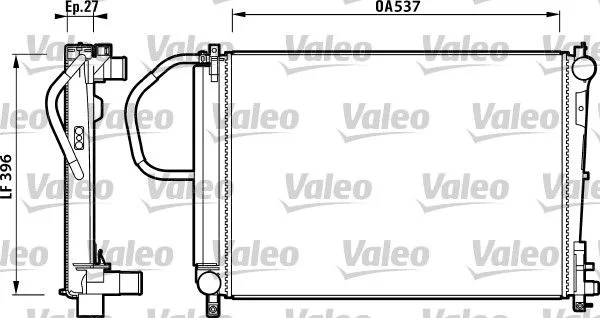 Hladilnik, hlajenje motorja VALEO 732883