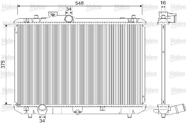Radiator, engine cooling VALEO 733216