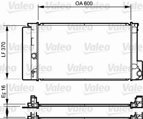 Hladilnik, hlajenje motorja VALEO 735250