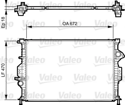 Hladilnik, hlajenje motorja VALEO 735373