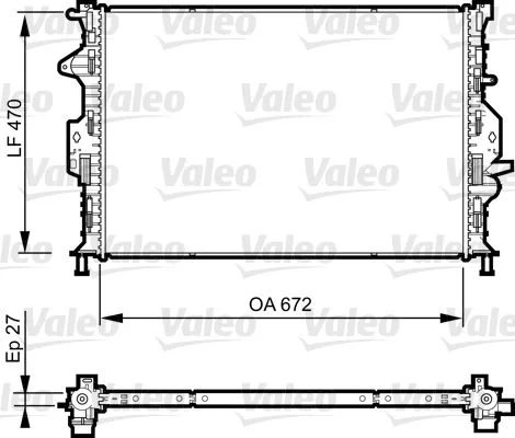 Hladilnik, hlajenje motorja VALEO 735374