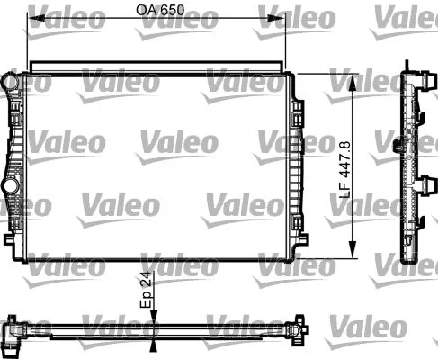 Hladilnik, hlajenje motorja VALEO 735559