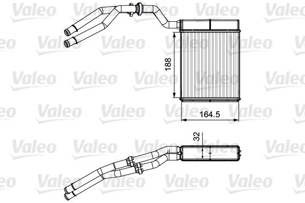 Izmenjevalnik toplote, notranje ogrevanje VALEO 811515