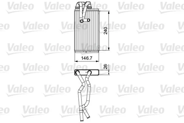 Izmenjevalnik toplote, notranje ogrevanje VALEO 811525