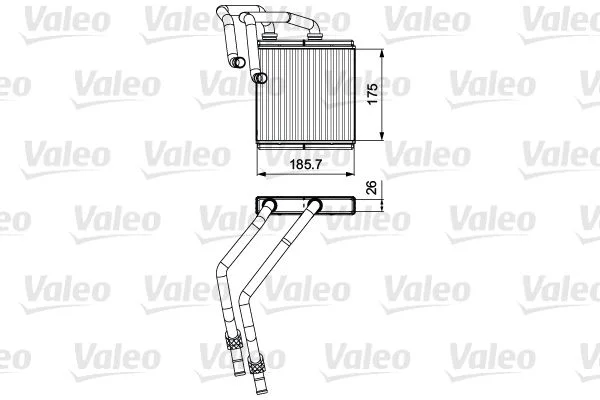 Izmenjevalnik toplote, notranje ogrevanje VALEO 811544