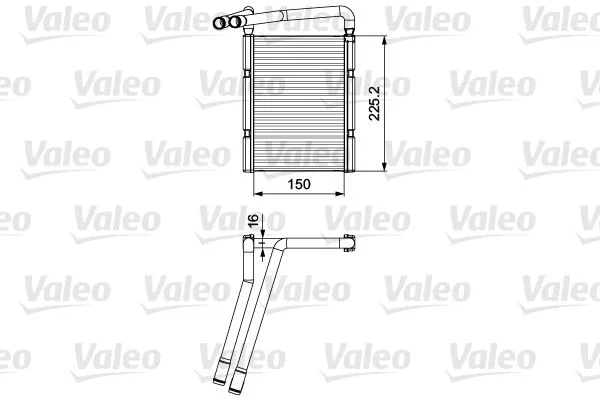 Izmenjevalnik toplote, notranje ogrevanje VALEO 811548