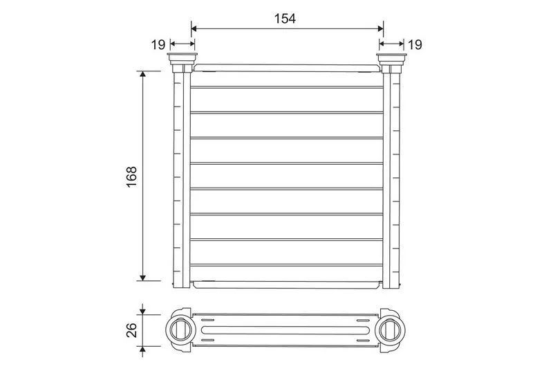 Heat Exchanger, interior heating VALEO 811649