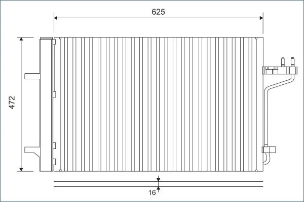 Kondenzator, klimatska naprava VALEO 812877