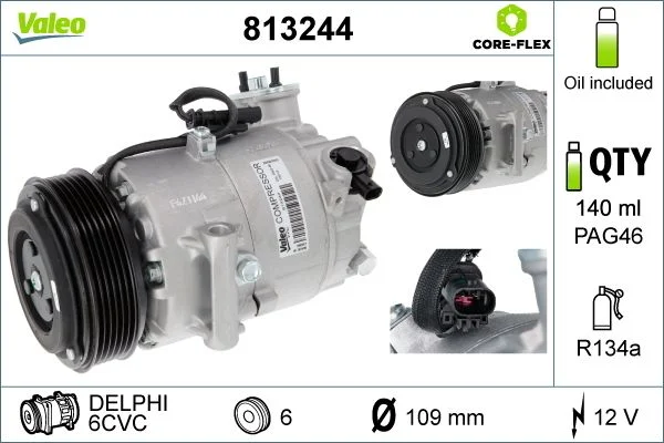 Kompresor, klimatska naprava VALEO 813244