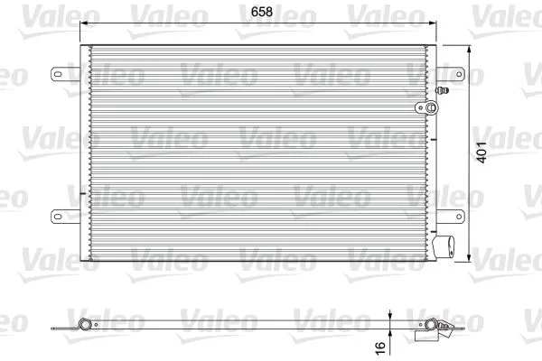Kondenzator, klimatska naprava VALEO 814004
