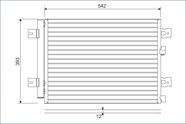Condenser, air conditioning VALEO 814077
