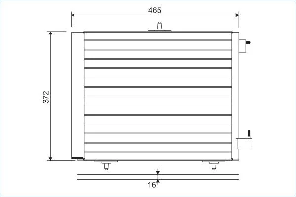 Kondenzator, klimatska naprava VALEO 814095