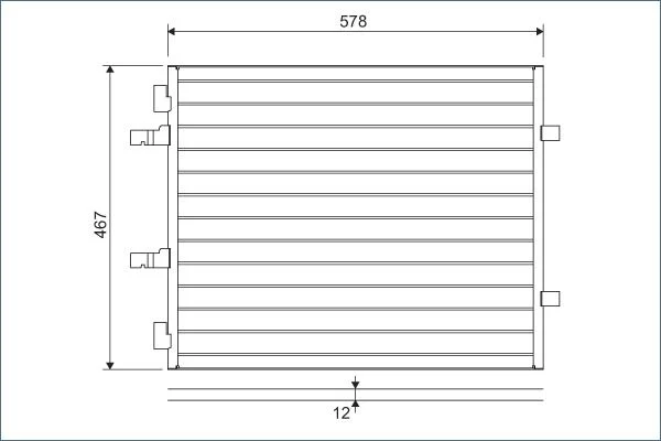 Condenser, air conditioning VALEO 814172