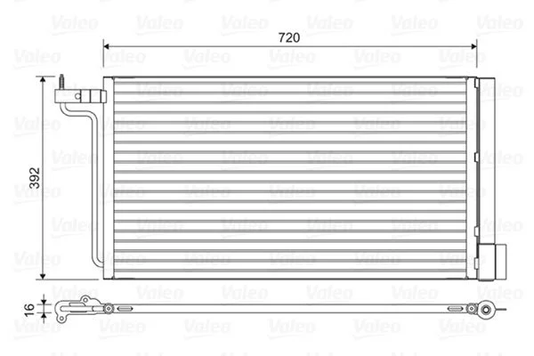 Condenser, air conditioning VALEO 814177