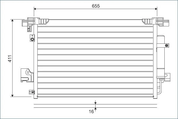 Condenser, air conditioning VALEO 814315