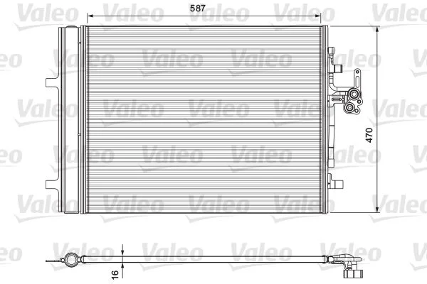 Condenser, air conditioning VALEO 814318